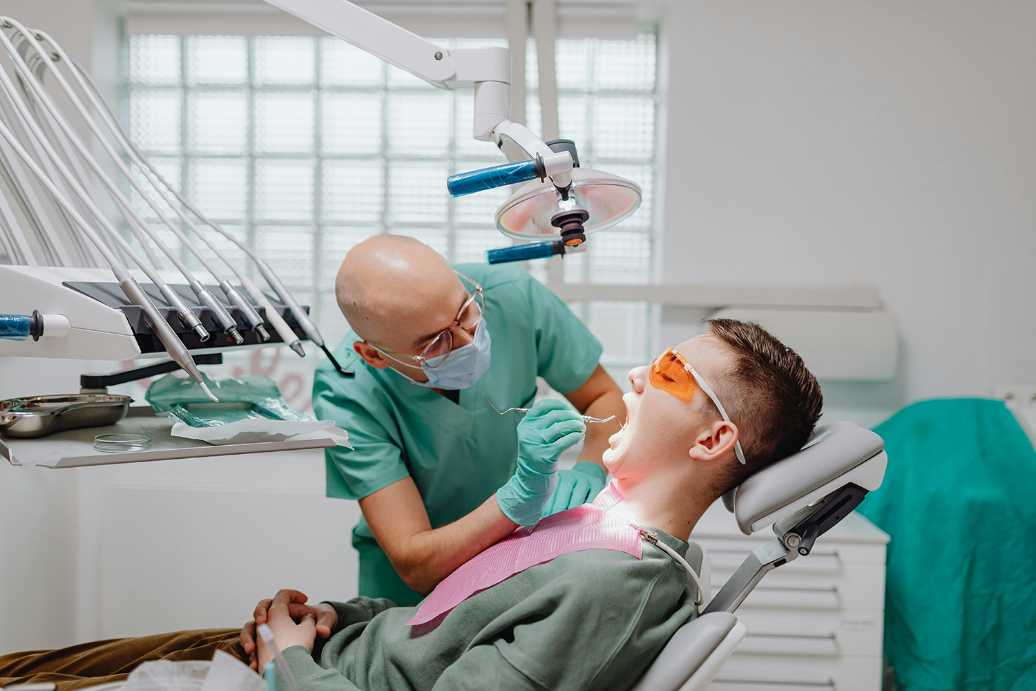 Dental professional in a modern operatory